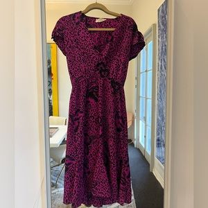 Vintage Fushia Leopard Dress